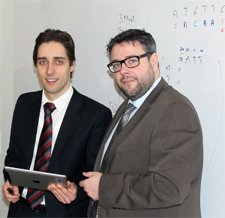 Researchers from Berlin and Brandenburg (f.l.t.r: Dr. Matthieu-P. Schapranow and Dr. Christian Regenbrecht)
